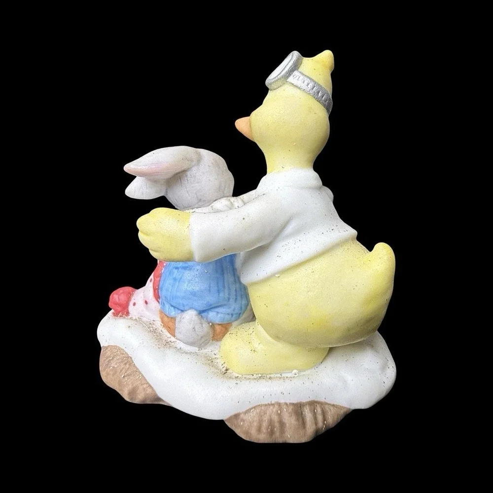 Fitz & Floyd Enchanted Forest Holiday Hamlet Dr. Quack & Patient Figurine 1993